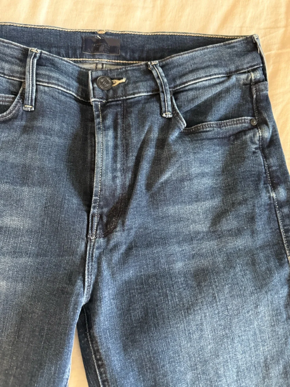 MOTHER The Mid Rise Dazzler Ankle Fray Jean Fancy Meeting You Here size 28 NWT - Picture 10 of 11